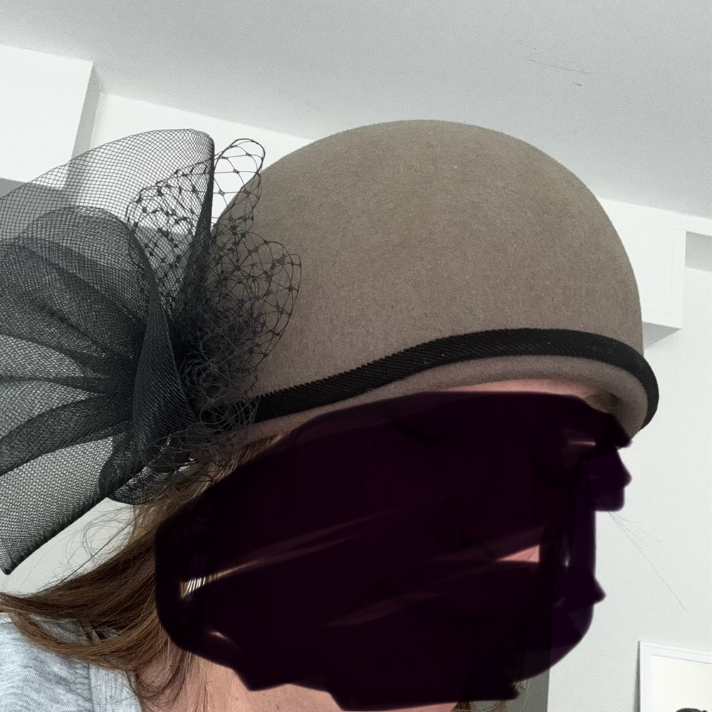 Elegant Brown and Black Women's Hat - Picture 4 of 5